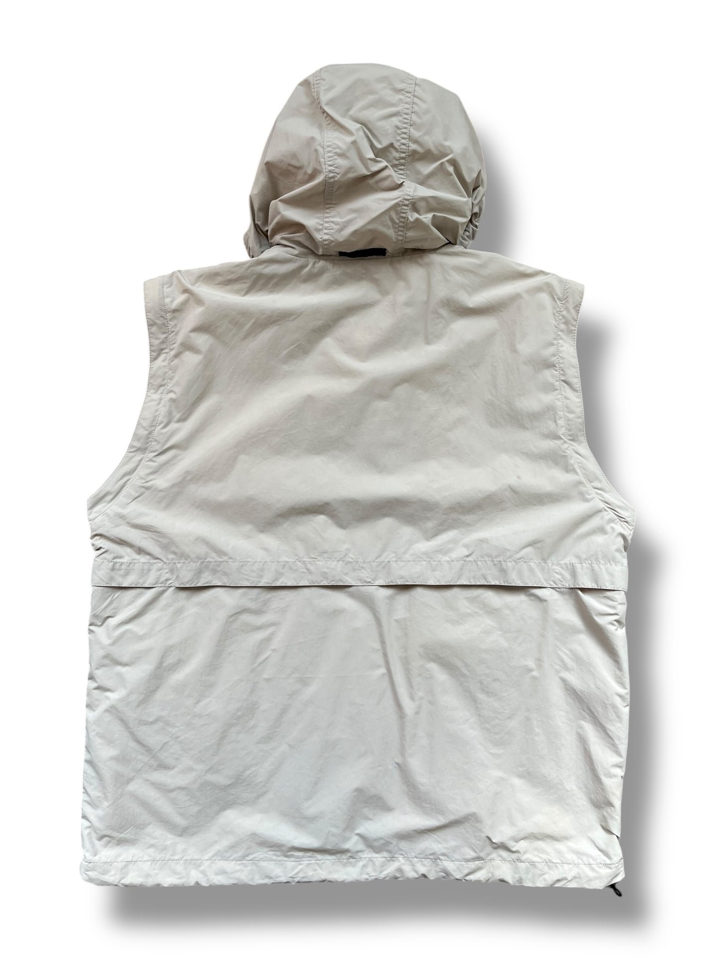 North Face 2000s Zip-off Sleeves Cream Waterproof Jacket (M)