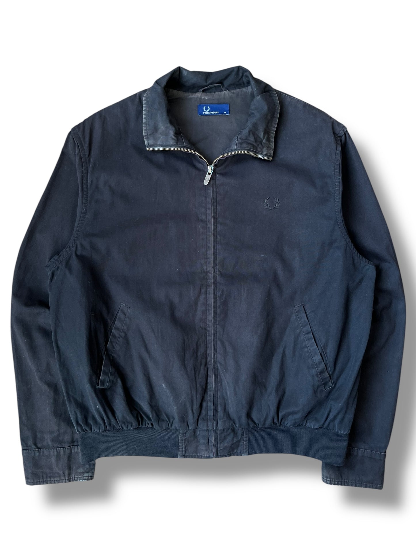 Vintage Fred Perry Classic Black Harrington Jacket (M)