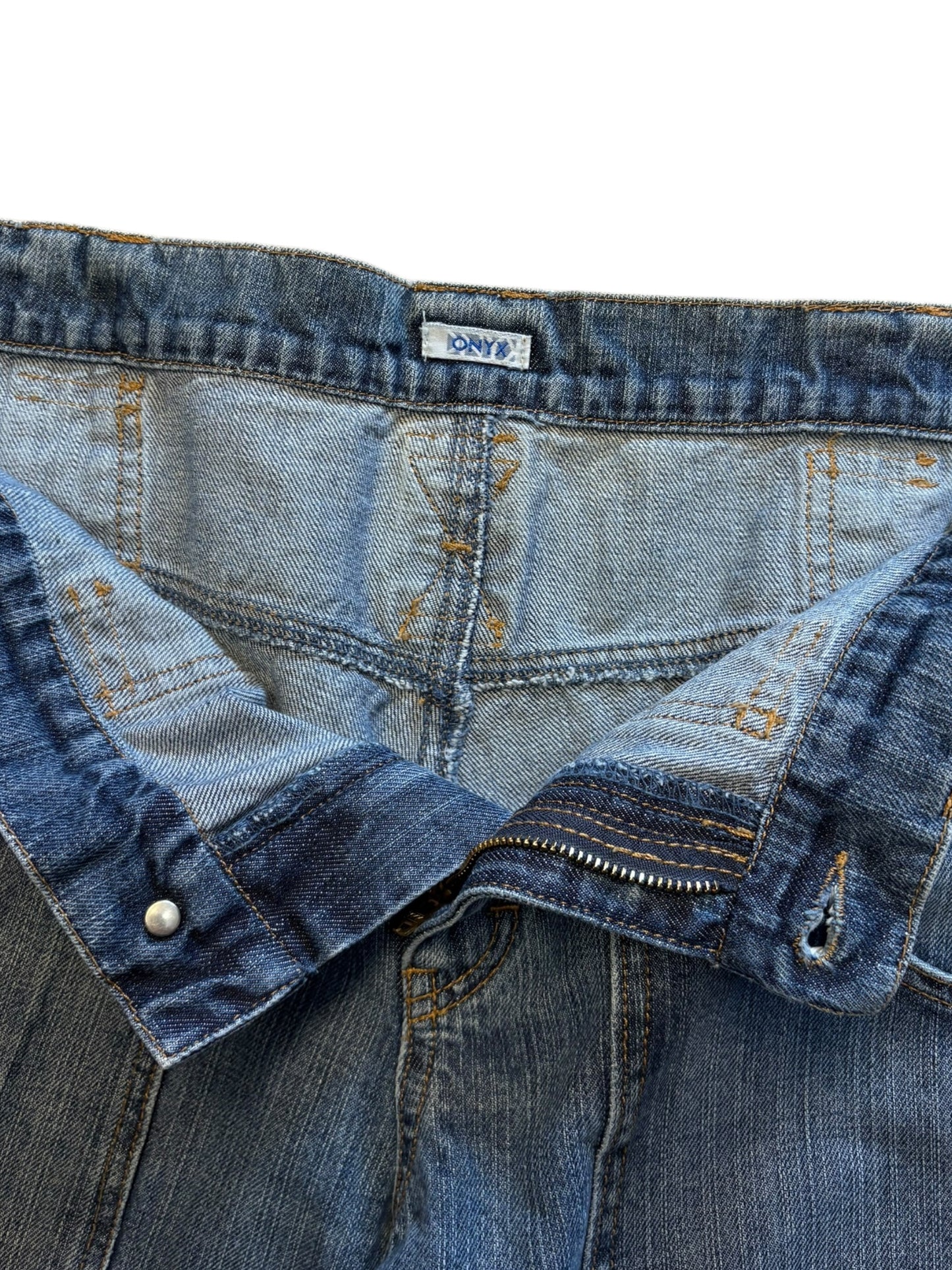 Onyx Denim 2000s Super Baggy Denim Jeans (34x31)