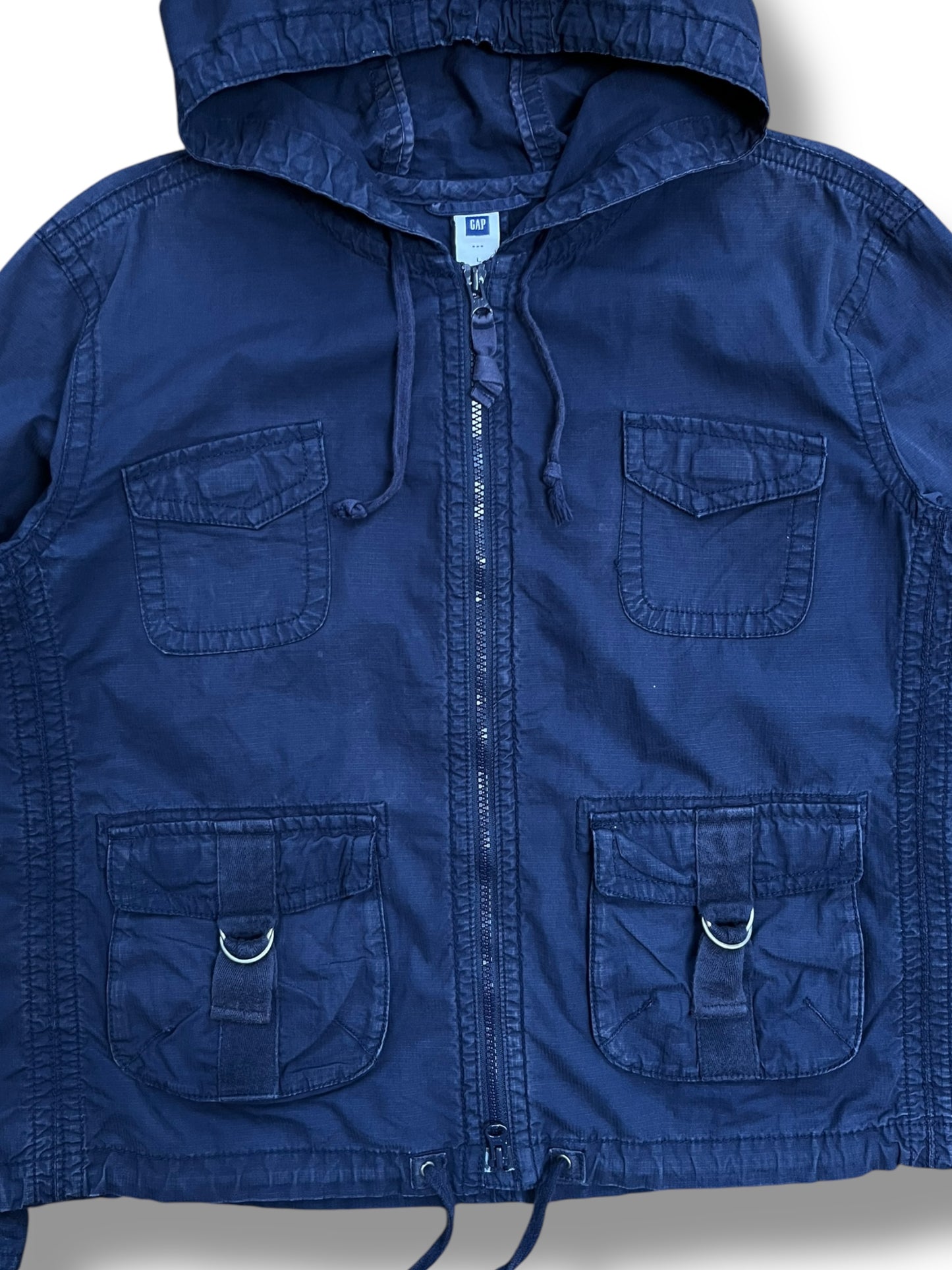 Vintage GAP Navy Multi-pocket Anorak Jacket (women's L)