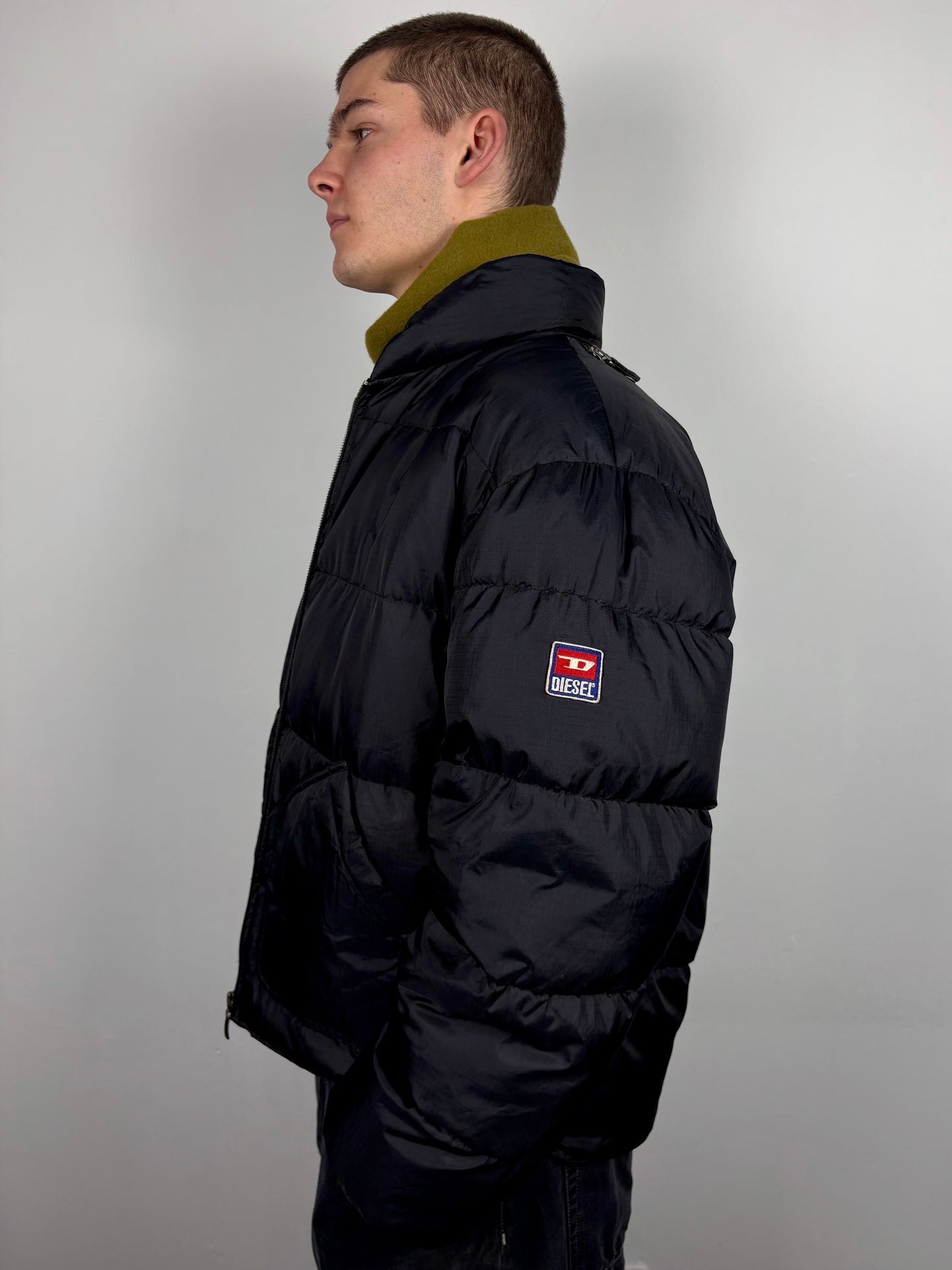 Diesel Industry 90s Patch Down Puffer Jacket (M)