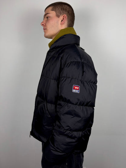 Diesel Industry 90s Patch Down Puffer Jacket (M)
