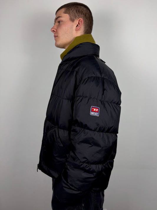 Diesel Industry 90s Patch Down Puffer Jacket (M)