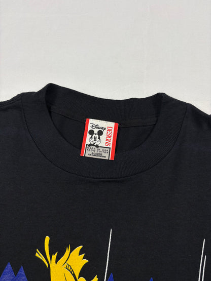 Vintage Disney 90s Tower of Terror Black Graphic Tee (XL)