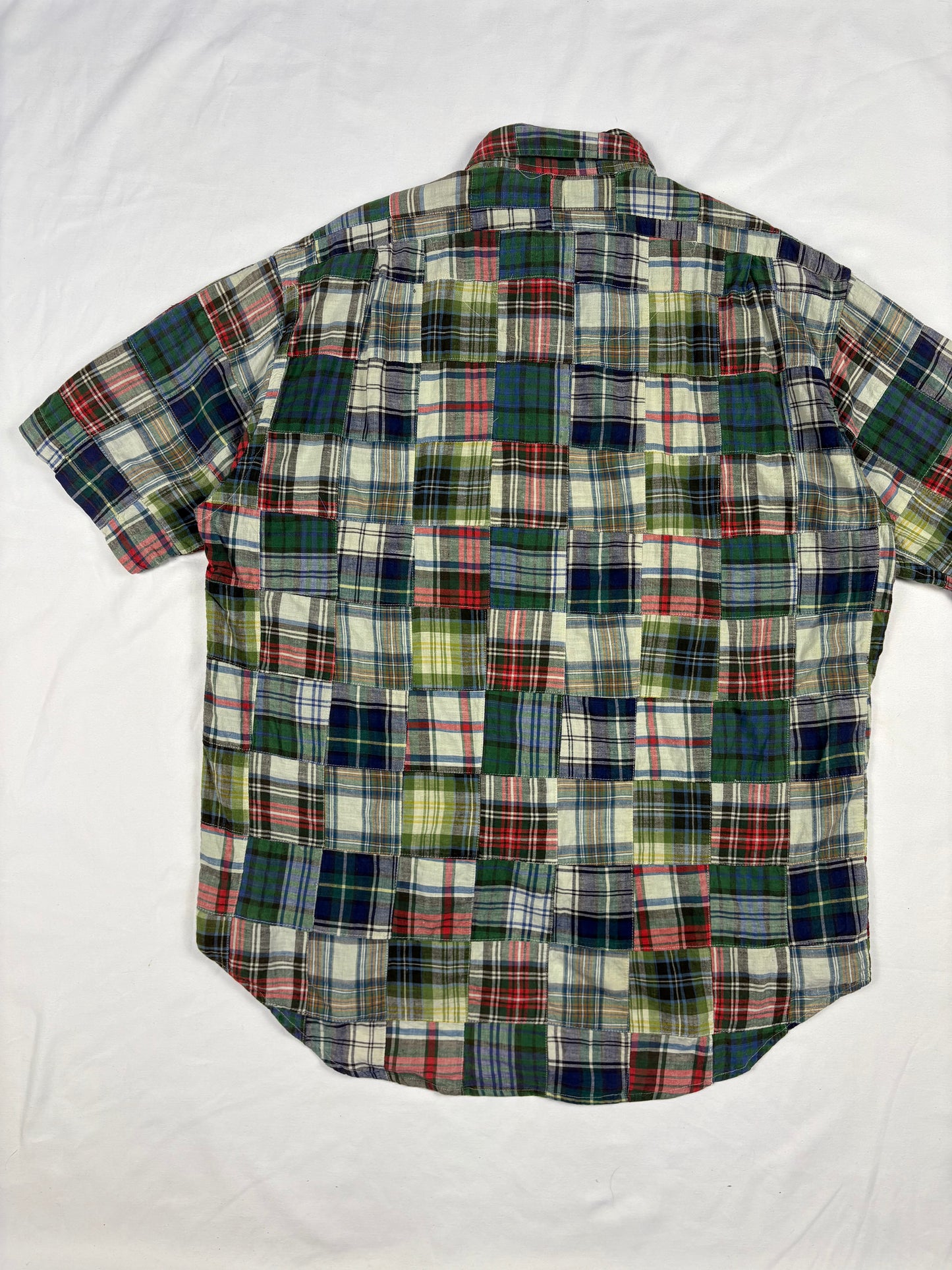 Vintage Ralph Lauren Patchwork Madras Shirt (L)