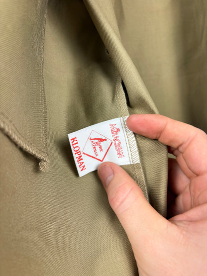 True Vintage 1960s Beige Sanforised Pop Button Chore Jacket (M)