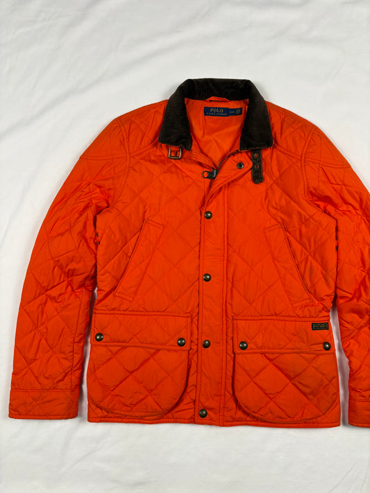 Ralph Lauren Orange Equestrian Quilted Jacket (women's M)