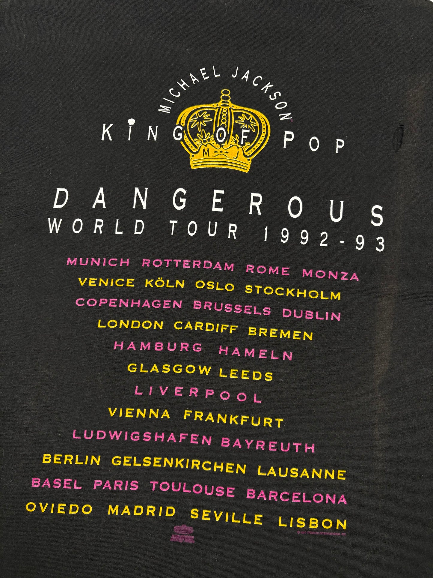 Vintage Michael Jackson 1992 World Tour Graphic Tee (XL)