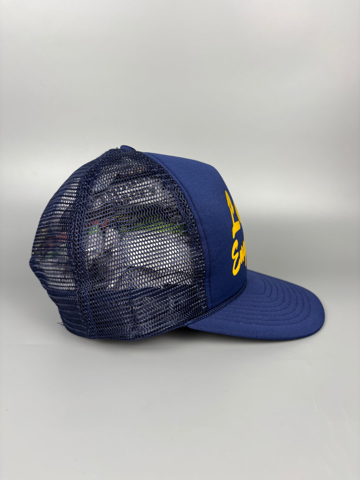 Vintage Engineering Navy Blue Mesh Trucker Hat
