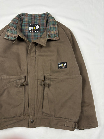 True Vintage 80s Wool Lined Workwear Brown Jacket (women's M)