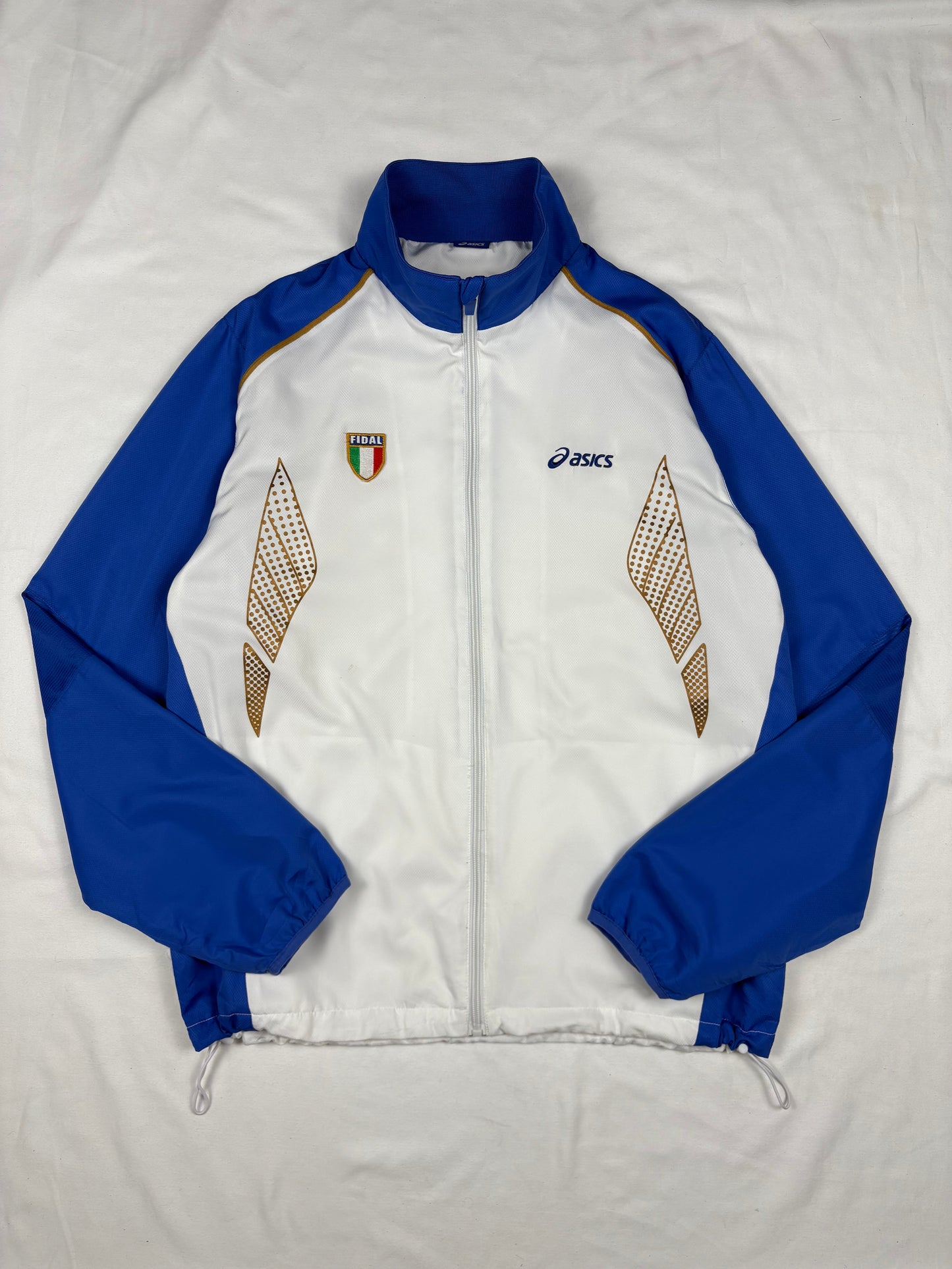 Vintage Italia Puma White + Blue Football Track Jacket (M)