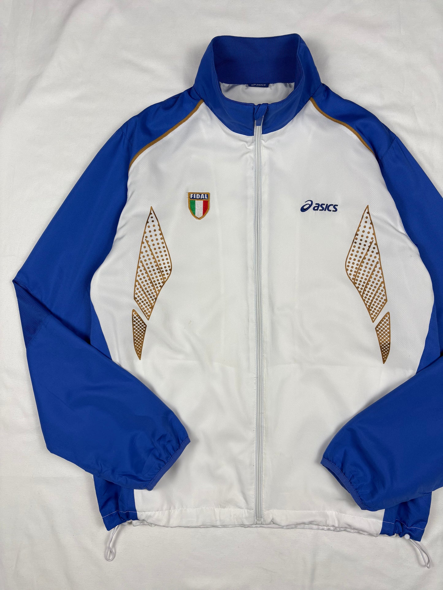 Vintage Italia Puma White + Blue Football Track Jacket (M)