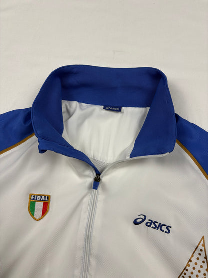 Vintage Italia Puma White + Blue Football Track Jacket (M)