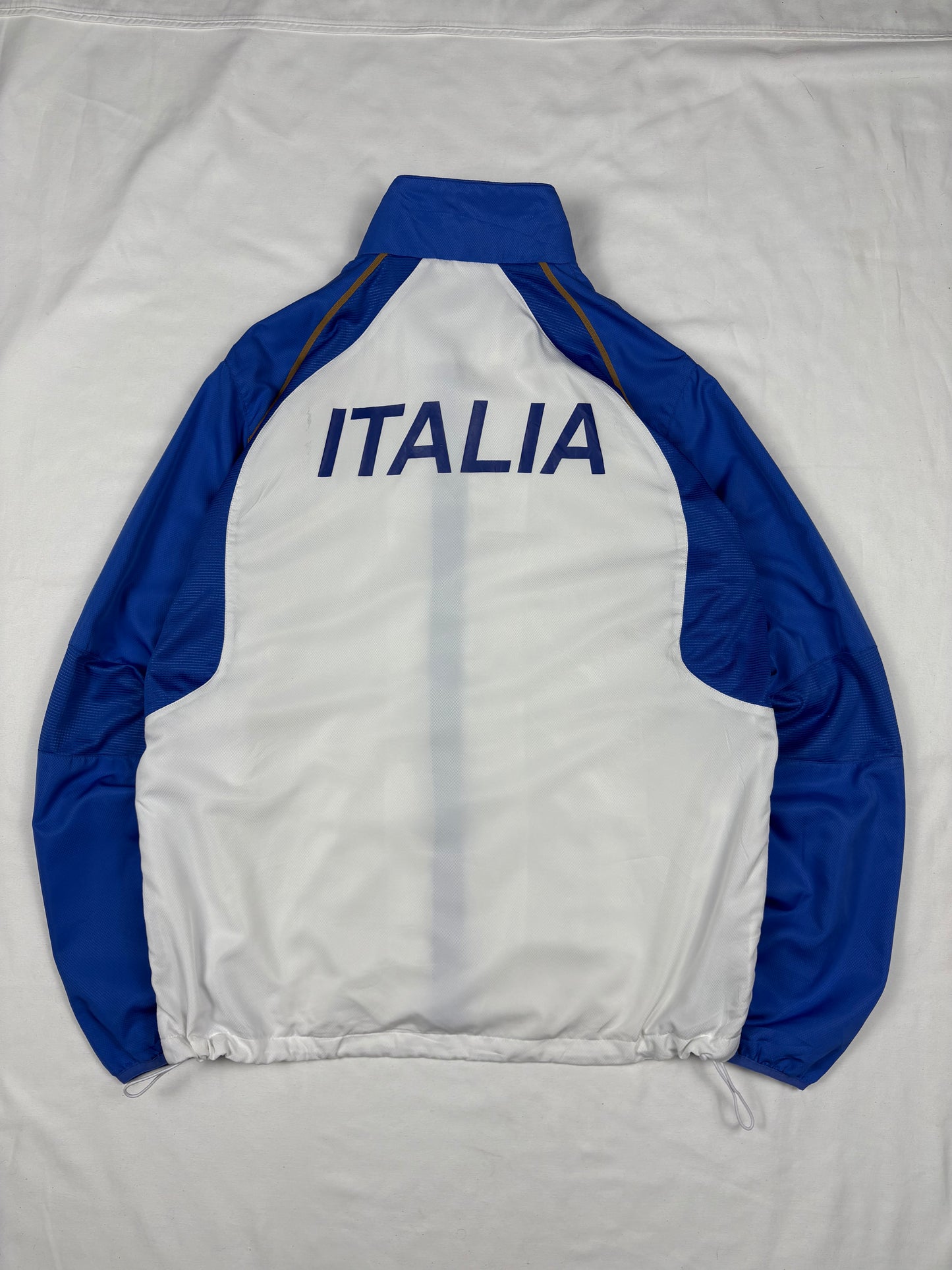 Vintage Italia Puma White + Blue Football Track Jacket (M)