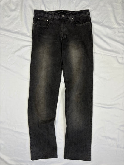Vintage Versace Dark Grey Relaxed Denim Jeans (32x32)