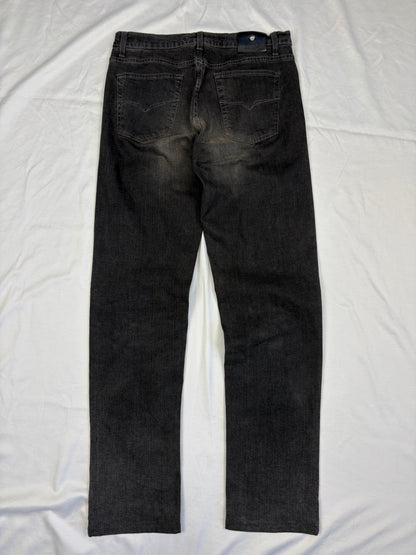 Vintage Versace Dark Grey Relaxed Denim Jeans (32x32)