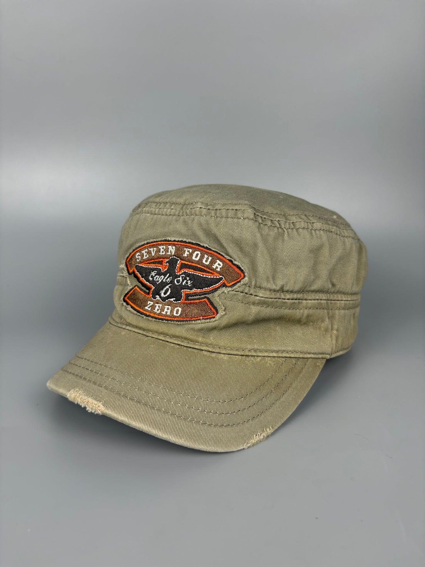 Vintage Bakers Style Beige Baseball Cap