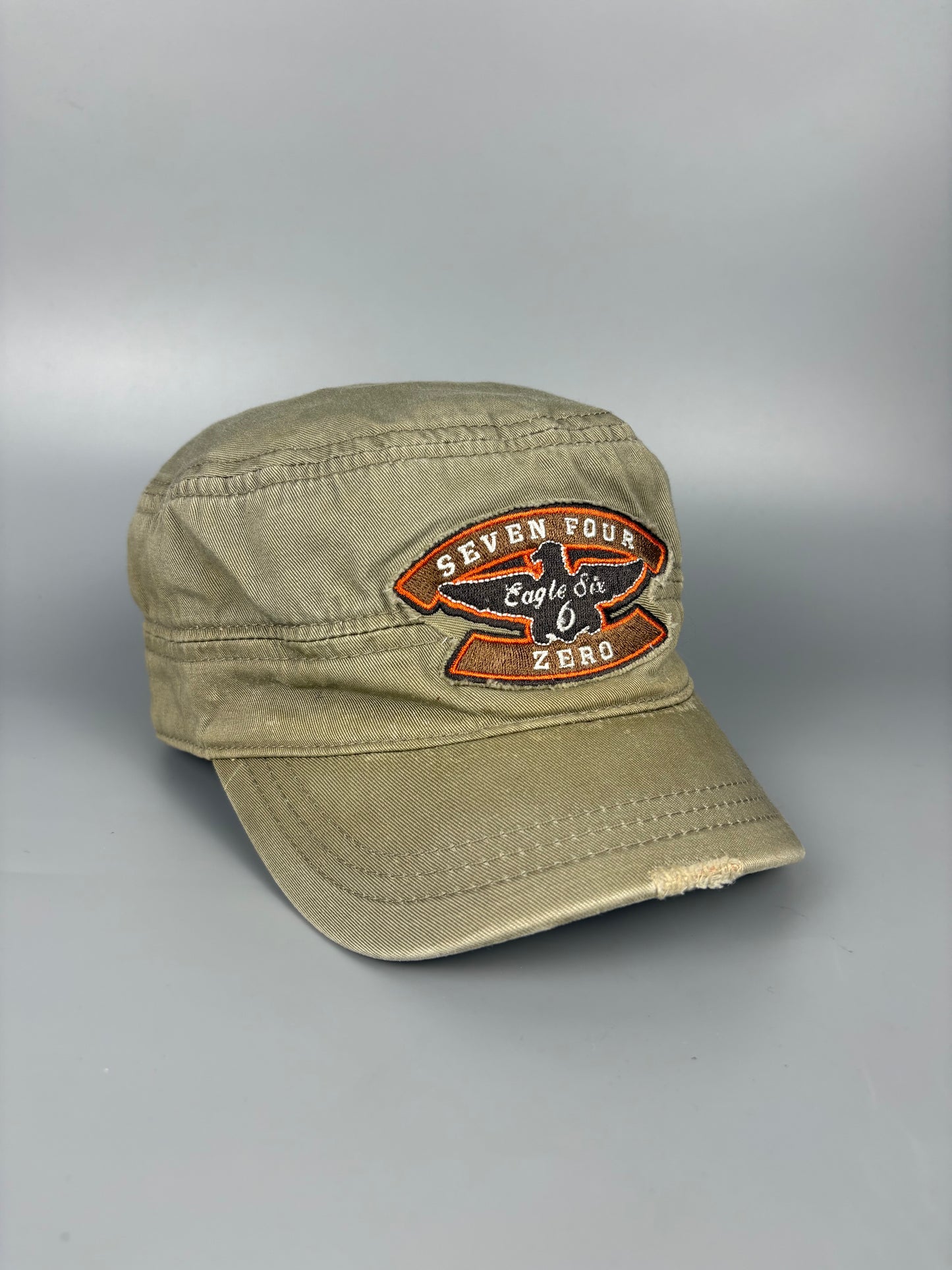 Vintage Bakers Style Beige Baseball Cap