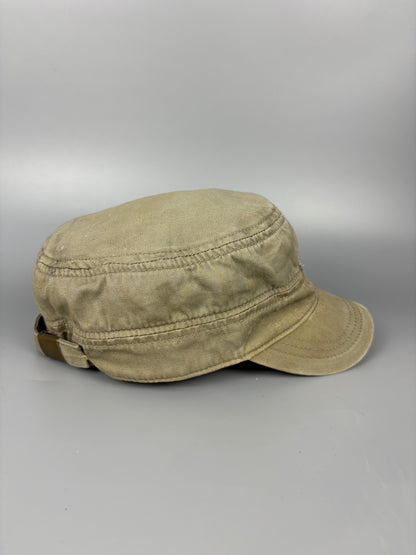 Vintage Bakers Style Beige Baseball Cap