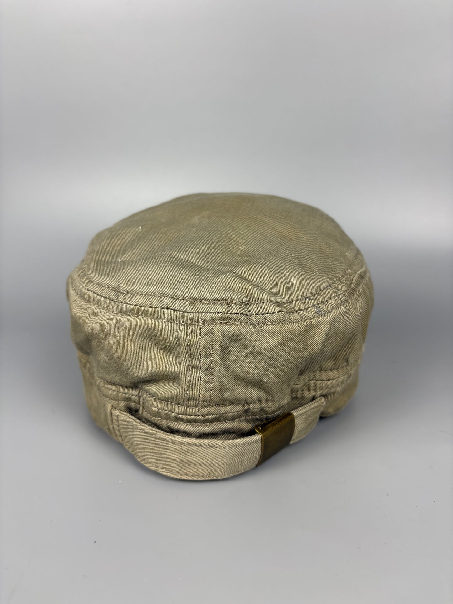 Vintage Bakers Style Beige Baseball Cap
