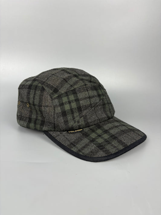 Vintage Volcom Surfwear Plaid Green Cap