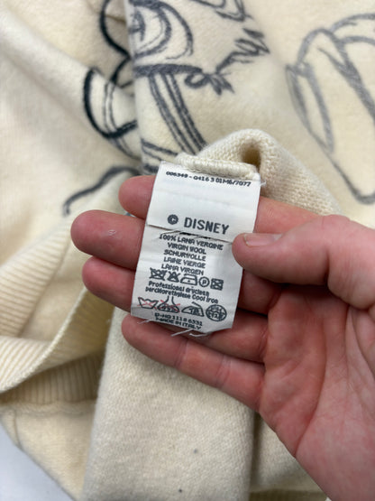Vintage ICEBERG History x Disney Cream Wool Jumper (XL)