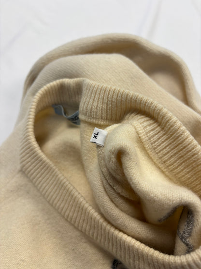 Vintage ICEBERG History x Disney Cream Wool Jumper (XL)