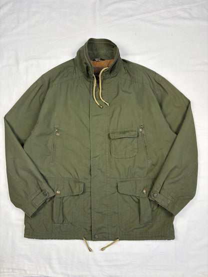 Vintage Faciba Military Green Technical Parka Jacket (L)