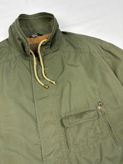 Vintage Faciba Military Green Technical Parka Jacket (L)