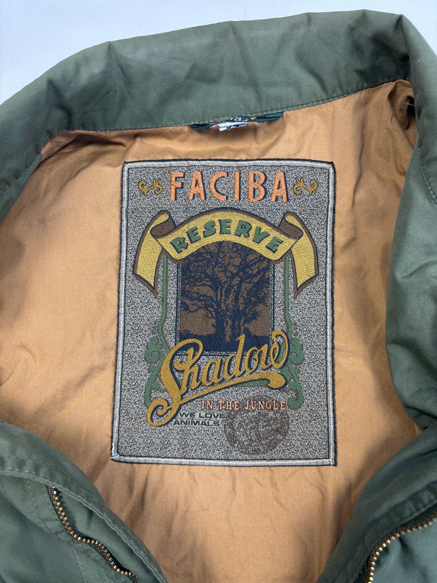 Vintage Faciba Military Green Technical Parka Jacket (L)