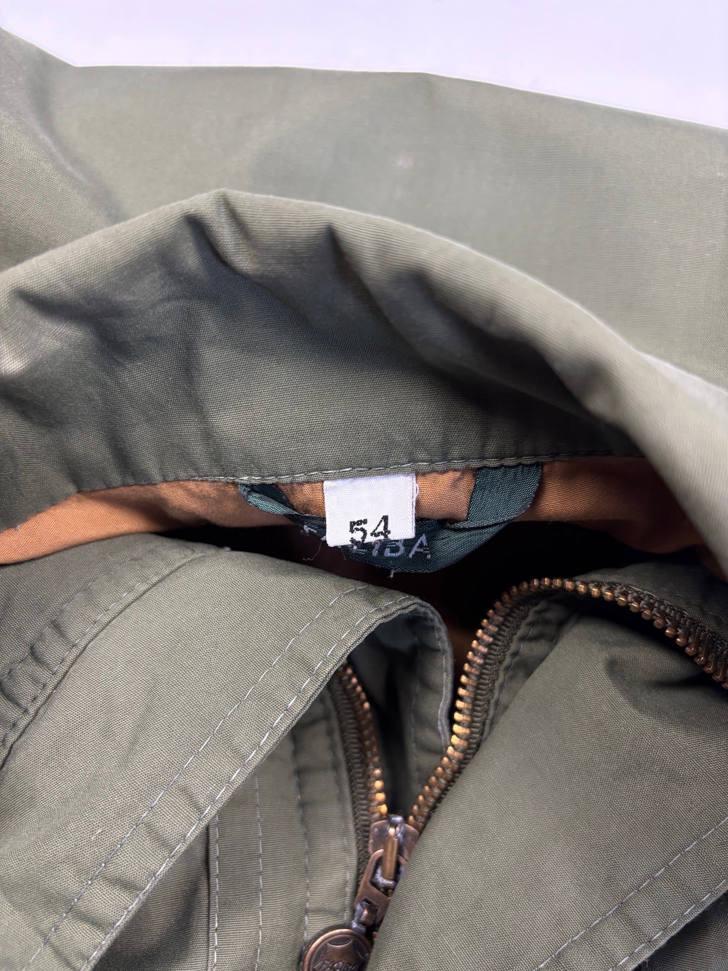 Vintage Faciba Military Green Technical Parka Jacket (L)