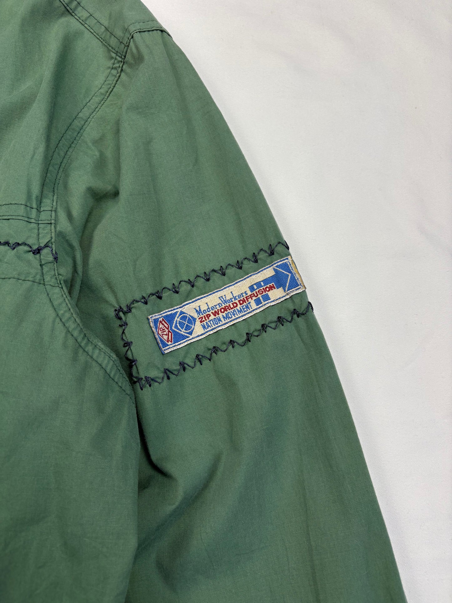 Vintage Workwear Dark Green Technical Parka Jacket (S)