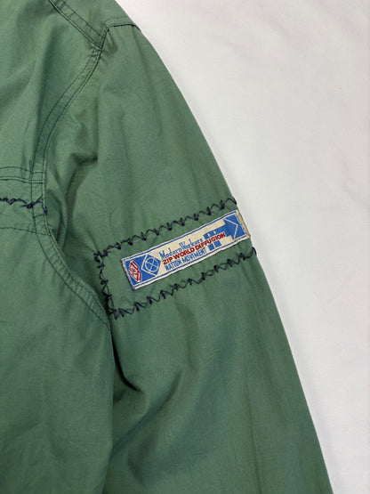 Vintage Workwear Dark Green Technical Parka Jacket (S)