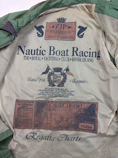 Vintage Workwear Dark Green Technical Parka Jacket (S)