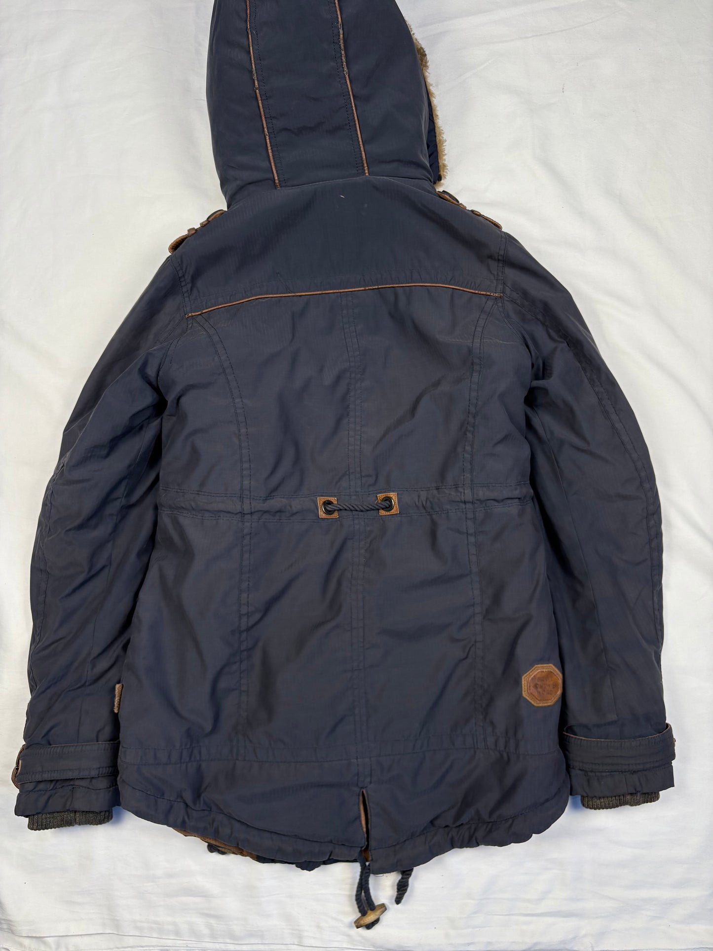Naketano Asymmetrical Navy Blue Technical Winter Jacket (S)