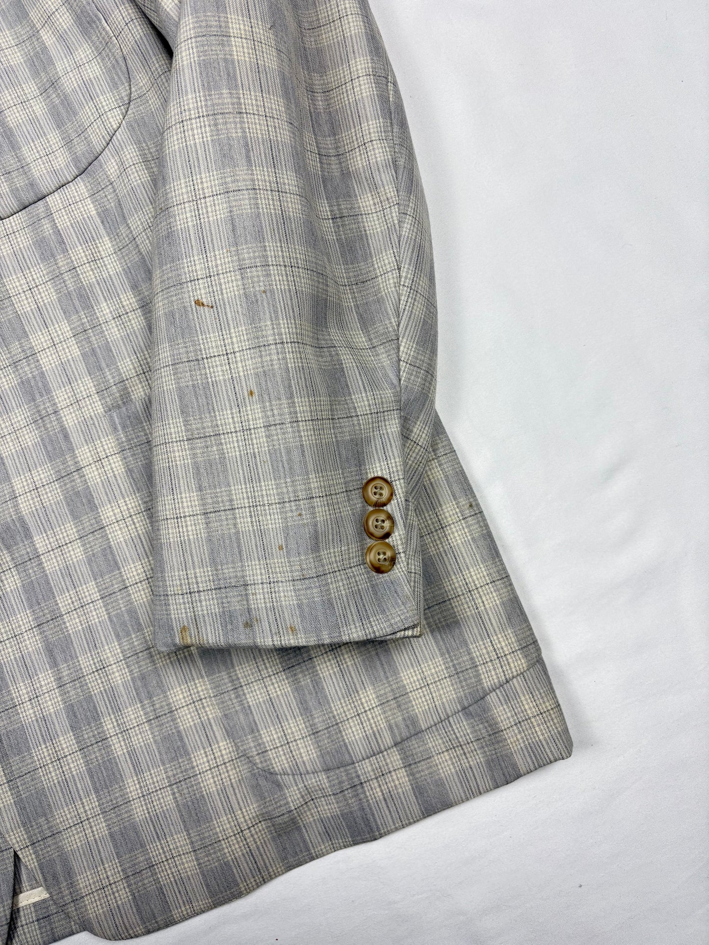 Vintage CP Company Grey Checkered Blazer (M)