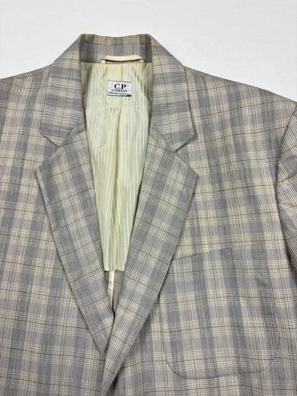 Vintage CP Company Grey Checkered Blazer (M)