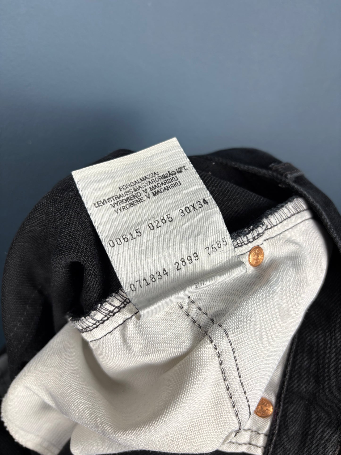 Vintage Levi's 80s Orang Tab Black Denim Jeans (30x34)