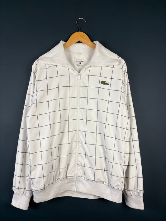 Lacoste x Andy Murray Checkered White Track Jacket (L)