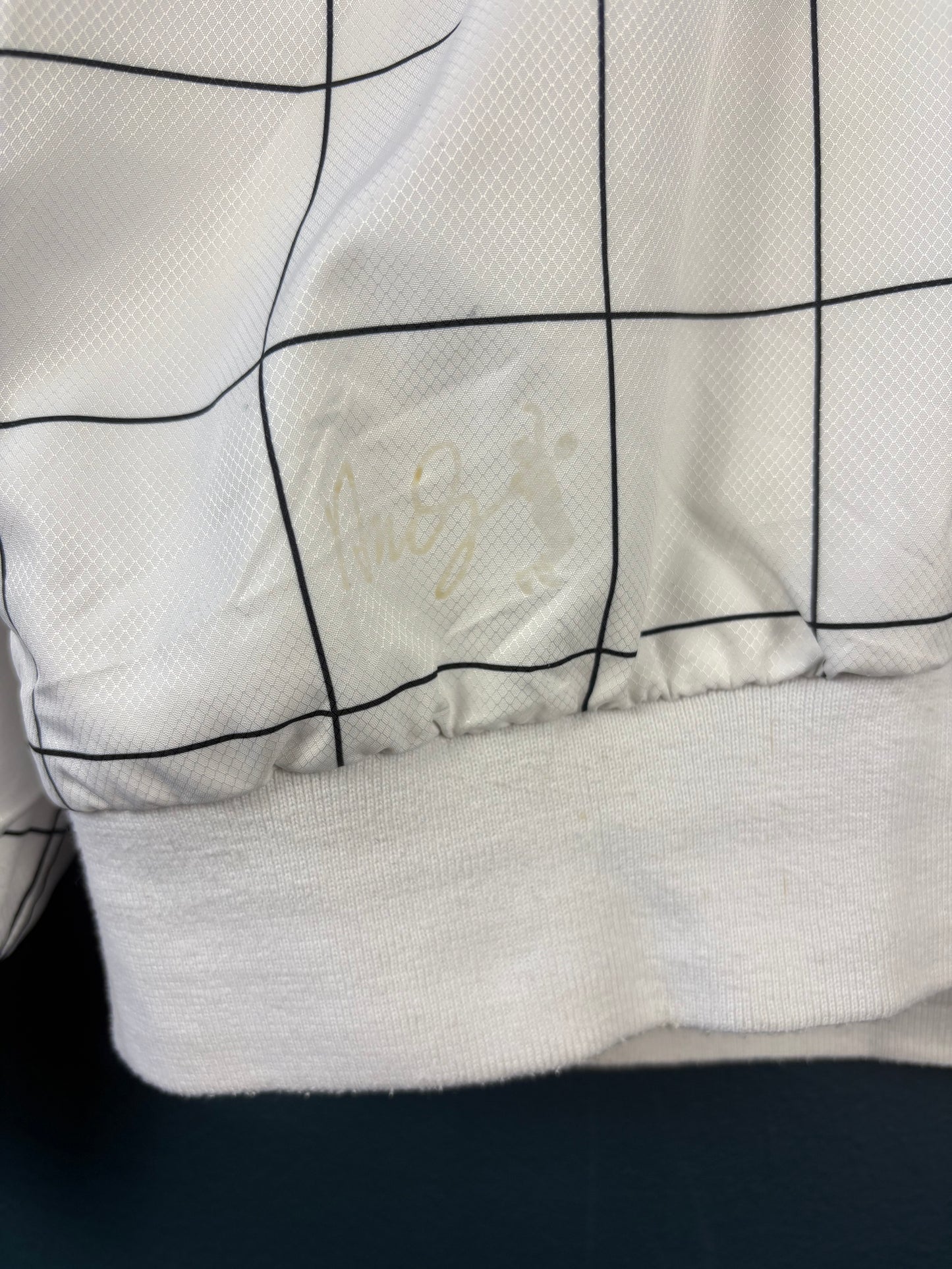Lacoste x Andy Murray Checkered White Track Jacket (L)