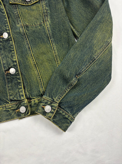 United Colors of Benetton Acid Green Denim Jacket (women's S)