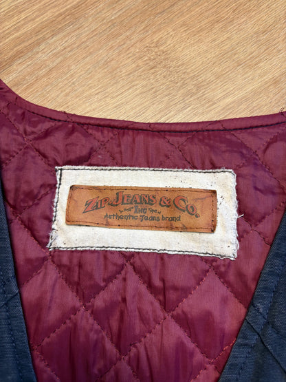 Zip Jeans & Co. 90s Technical Multi-pocket Canvas Vest (L)
