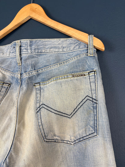 Vintage ENERGIE Repaired Light Wash Denim Jeans (32w)
