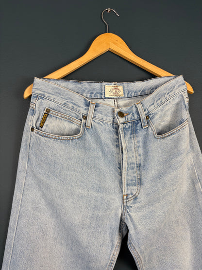 Vintage Armani Jeans Light Wash Denim Jeans (34w)