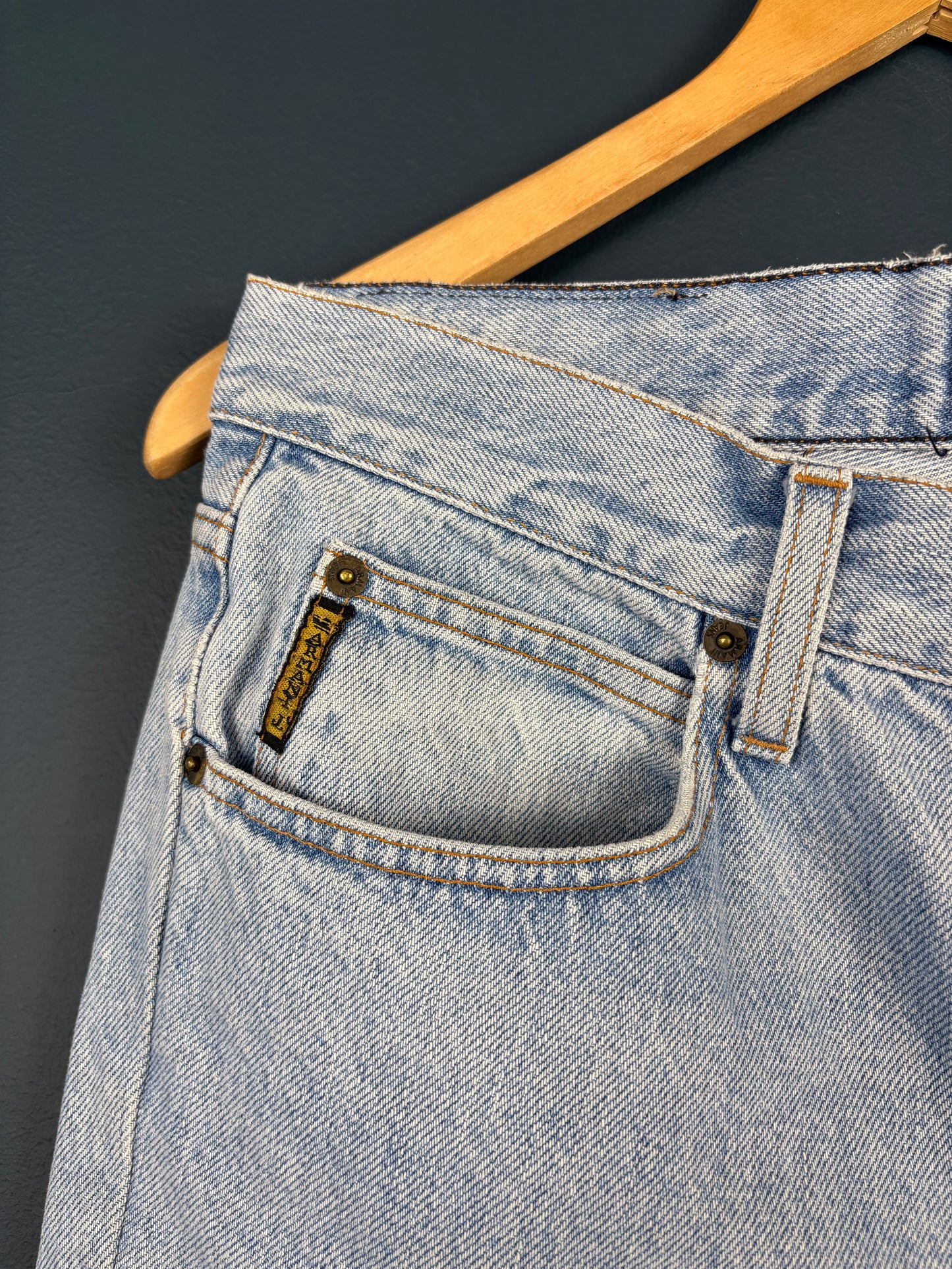 Vintage Armani Jeans Light Wash Denim Jeans (34w)