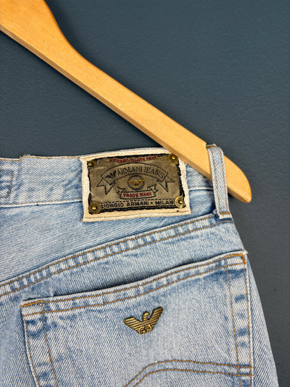 Vintage Armani Jeans Light Wash Denim Jeans (34w)