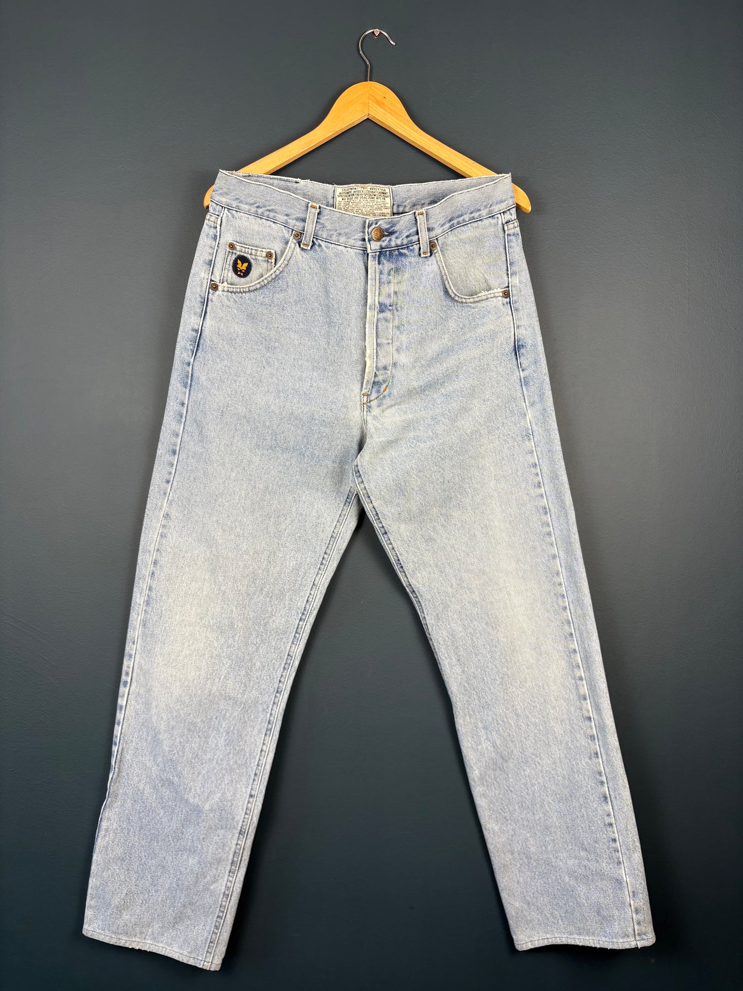 Vintage Avirex Light Wash Denim Jeans (33w)