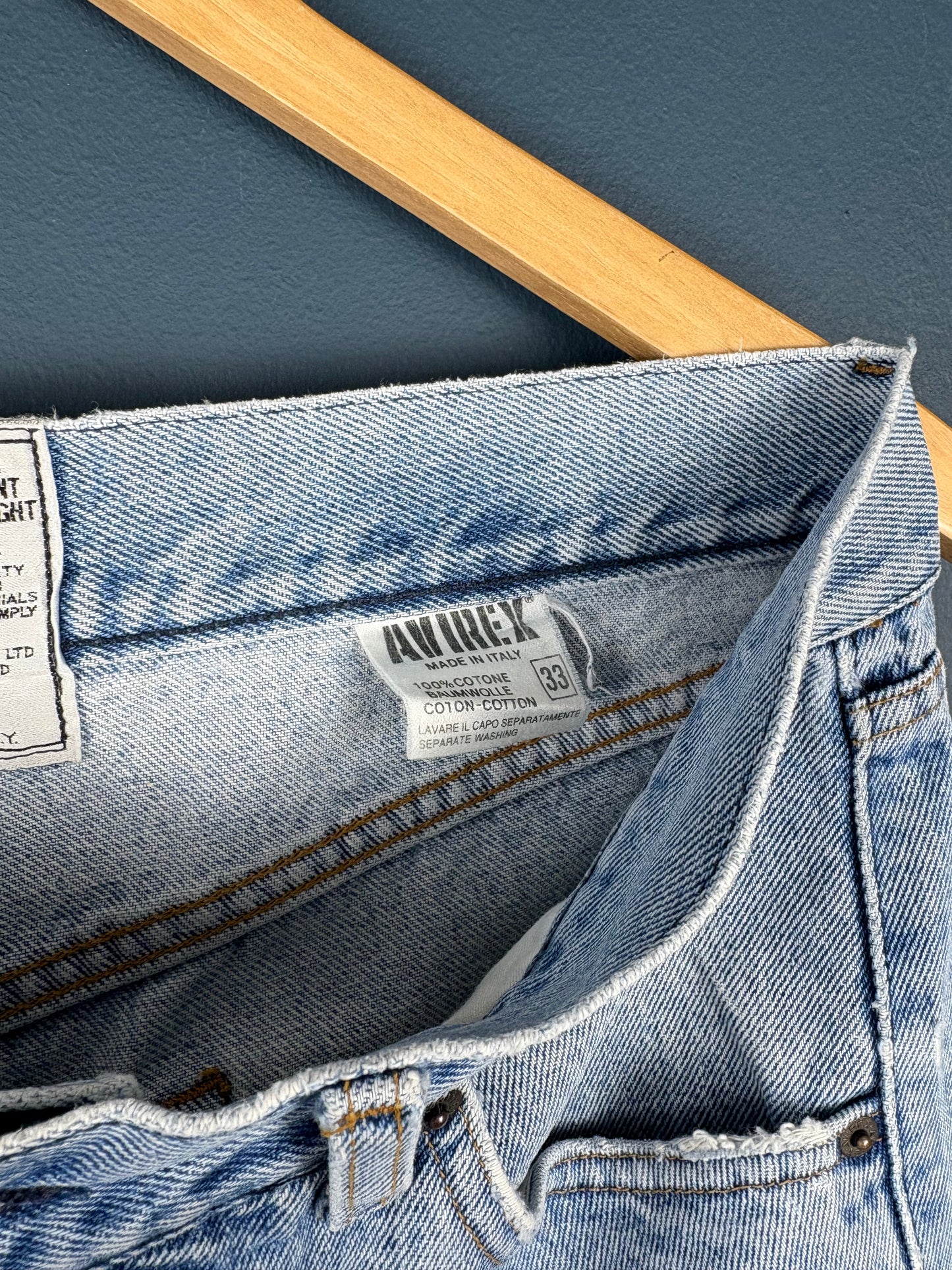 Vintage Avirex Light Wash Denim Jeans (33w)