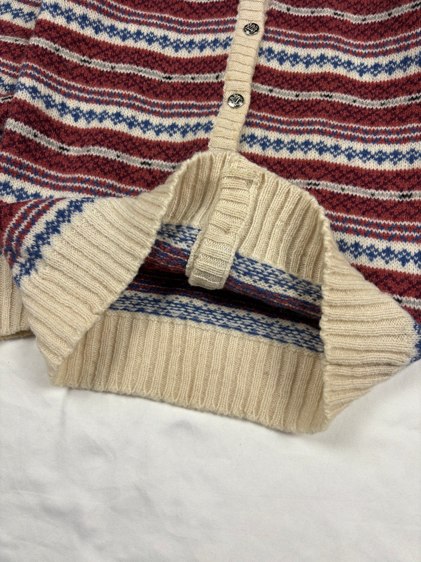 True Vintage 80s Bermuda Shetland Wool Cardigan (women's M)