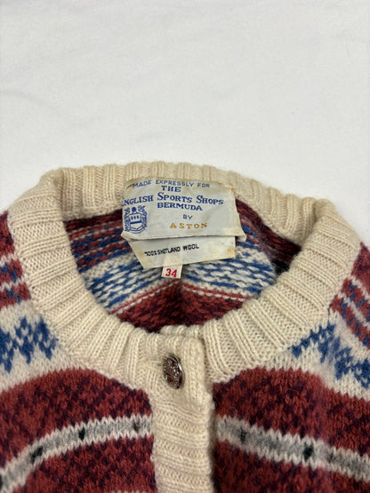 True Vintage 80s Bermuda Shetland Wool Cardigan (women's M)